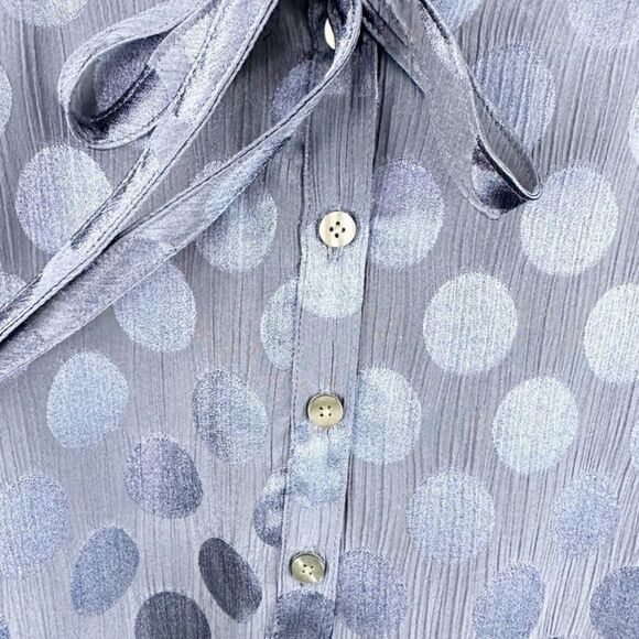 Draper James Tie Neck Flounce Shift Dress NWOT Sz 1X navy blue - Picture 11 of 11